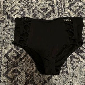 High waist bikini bottoms